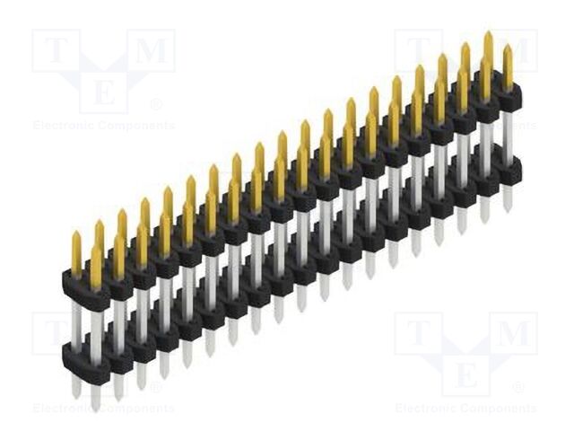 Connector: pin strips; pin header; male; PIN: 38; 2mm; THT; 2x19