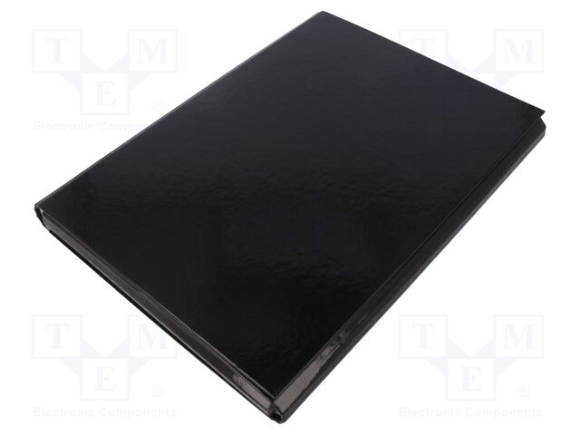 Folder; A4; black; Velcro fastening