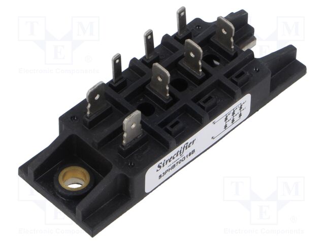 Bridge rectifier: half-controlled; Urmax: 1.6kV; If: 70A; FO-T-A