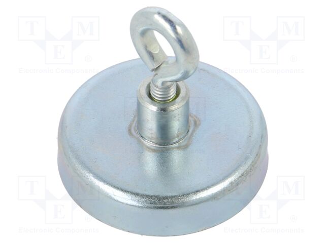 Magnet: permanent; hard ferrite; 80N; 32mm; with eyelet