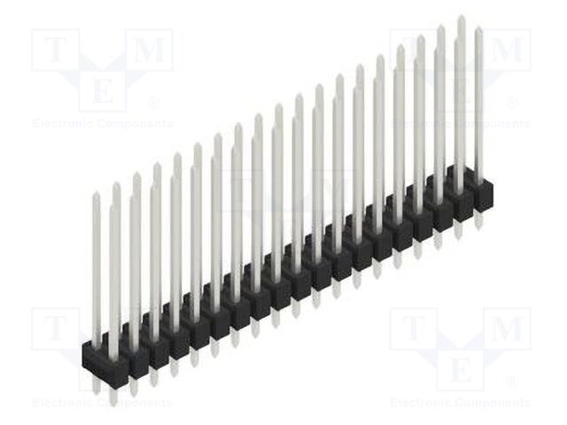 Connector: pin strips; pin header; male; PIN: 38; 2.54mm; THT; 2x19