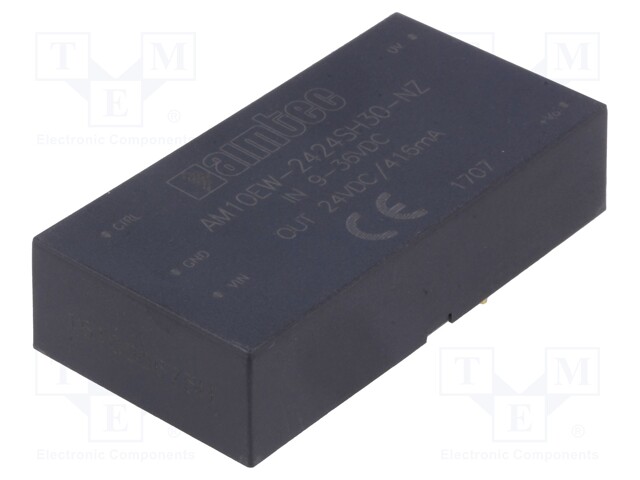 Converter: DC/DC; 10W; Uin: 9÷36V; 24VDC; Iout: 0.416A; 2"x1"; 24g