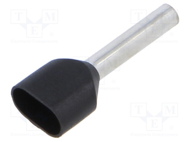 Tip: bootlace ferrule; insulated,double; copper; 1.5mm2; 12mm