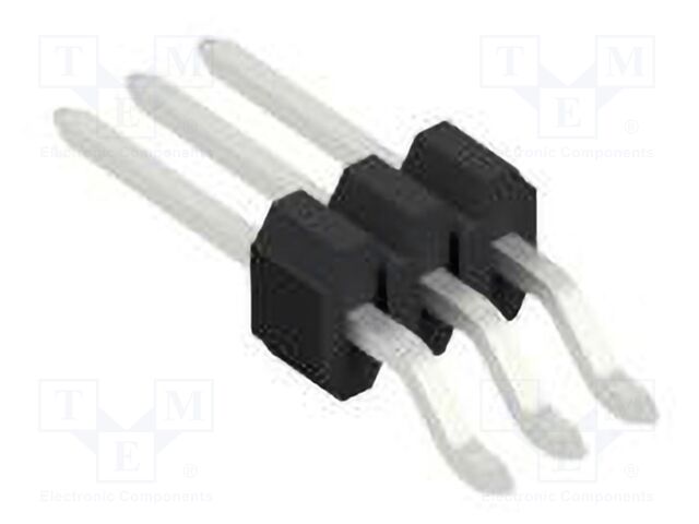 Connector: pin strips; pin header; male; PIN: 3; 1.27mm; SMT; 1x3