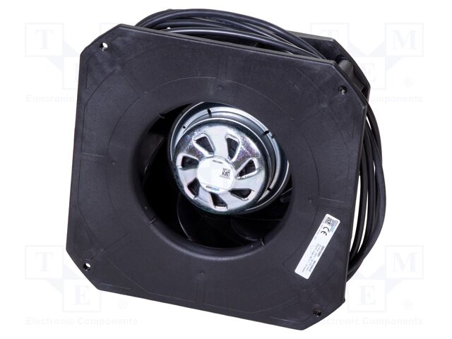 Fan: EC; axial; 226x226x96mm; ball bearing; 4150rpm; IP54; Len: 1.5m