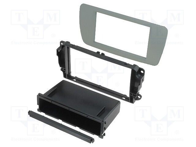 Radio mounting frame; Seat; 2 DIN; grey dublin (AM1)