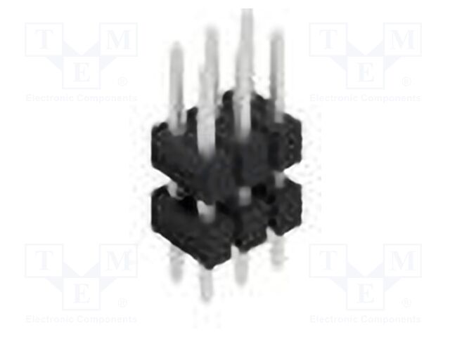 Connector: pin strips; pin header; male; PIN: 6; 2.54mm; THT; 2x3