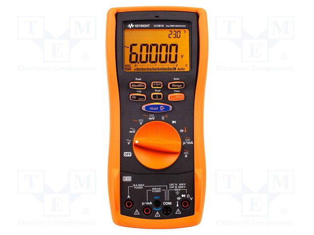 Digital multimeter; LCD 5 digits (60000); True RMS AC+DC; IP67