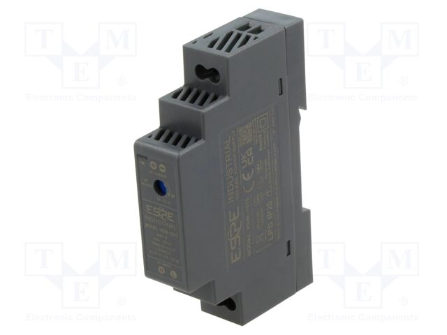 Power supply: switching; for DIN rail; 15W; 15VDC; 1A; 100÷240VAC
