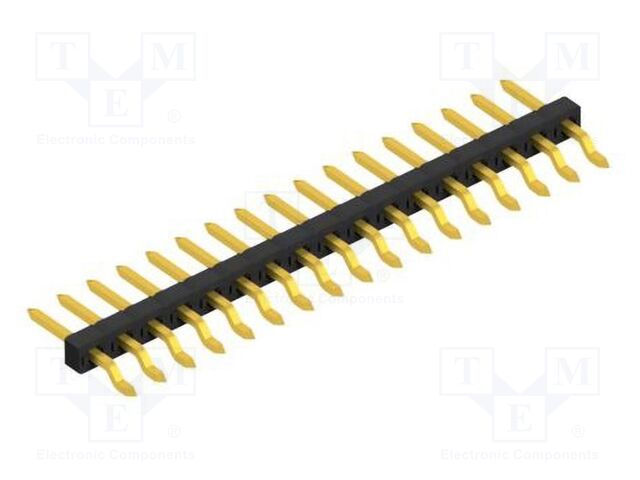 Connector: pin strips; pin header; male; PIN: 17; 2mm; SMT; 1x17