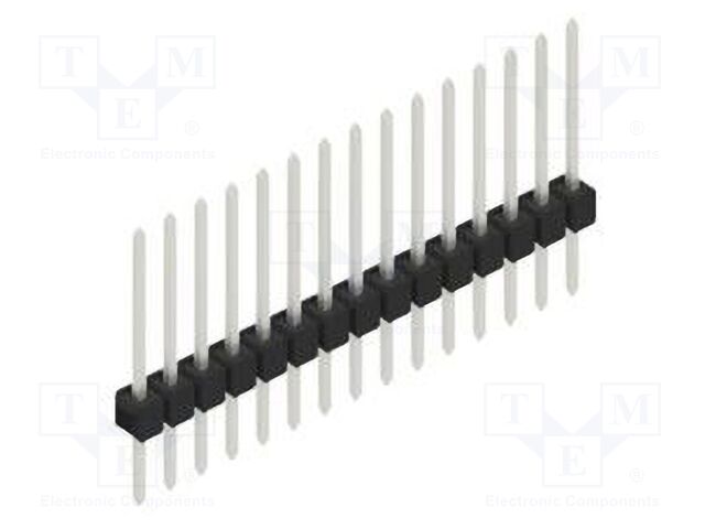 Connector: pin strips; pin header; male; PIN: 15; 2.54mm; THT; 1x15