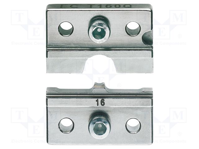 Crimping jaws; non-insulated terminals