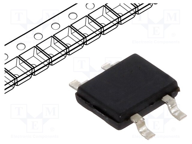 Bridge rectifier: one-phase; 1kV; MiniDIL SLIM; Ifsm: 40A; If: 0.8A
