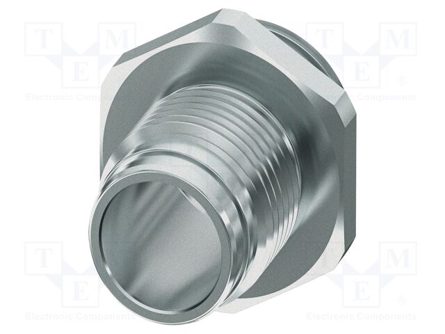 Enclosure for connectors: M12; THR; nickel plated; Gasket: EPDM