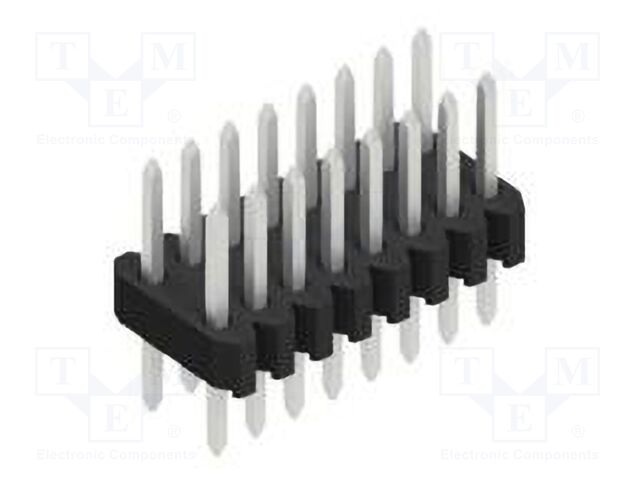 Connector: pin strips; pin header; male; PIN: 16; 1.27mm; THT; 2x8