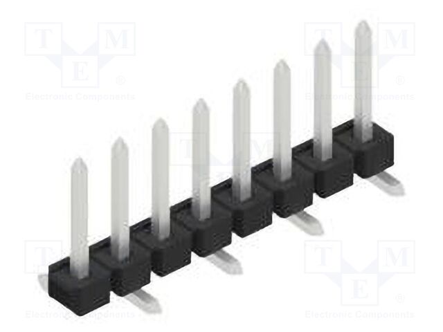 Connector: pin strips; pin header; male; PIN: 8; 2.54mm; SMT; 1x8