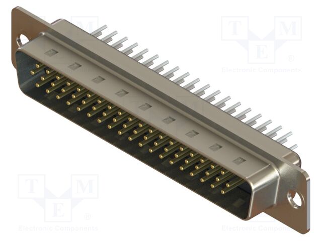 Connector: D-Sub HD; PIN: 62; socket; male; straight; THT; MHDD