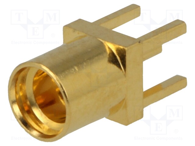 Socket; MMCX; female; straight; THT; gold-plated; 50Ω; 0÷6E-09GHz