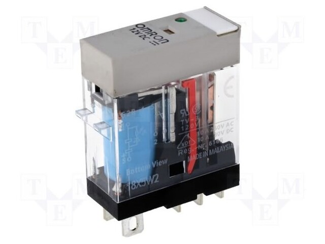 Relay: electromagnetic; SPDT; Ucoil: 12VDC; 10A/250VAC; 10A/30VDC