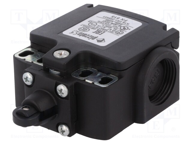 Limit switch; plastic roller Ø11mm; NO + NC; 10A; max.500VAC