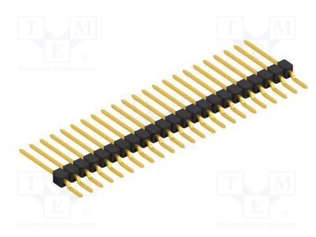 Connector: pin strips; pin header; male; PIN: 23; 2.54mm; SMT; 1x23