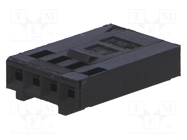 Plug; wire-board; female; AMPMODU MOD IV; 2.54mm; PIN: 4; for cable