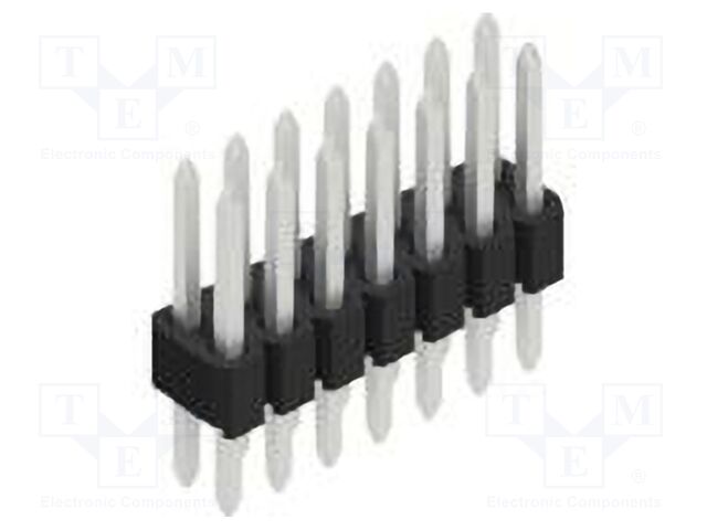 Connector: pin strips; pin header; male; PIN: 14; 1.27mm; THT; 2x7