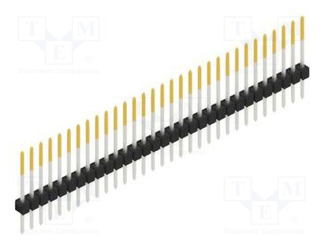 Connector: pin strips; pin header; male; PIN: 31; 2.54mm; THT; 1x31