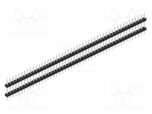 Connector: pin strips; pin header; male; PIN: 48; 2mm; THT; 1x48