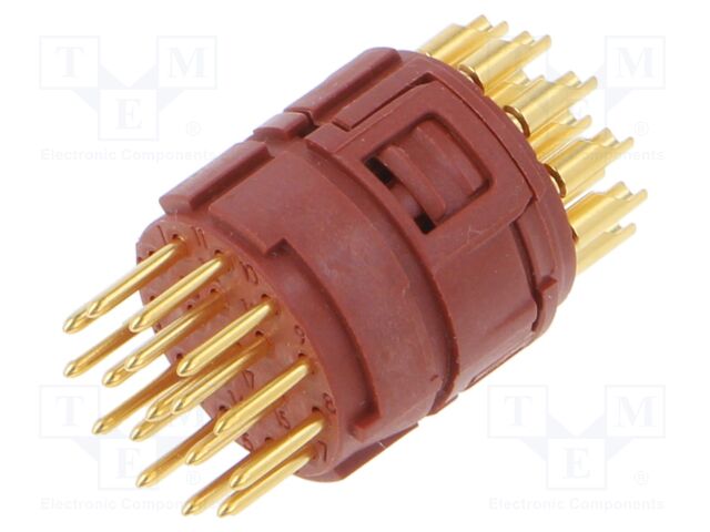 Connector: M23; PIN: 17; soldering; 50V; 7A; Series: EPIC
