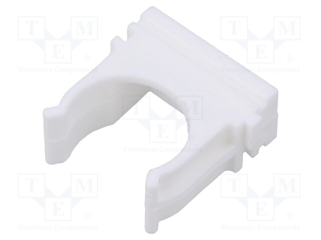 Bracket; polyetylene; -15÷80°C; white; Size: 20