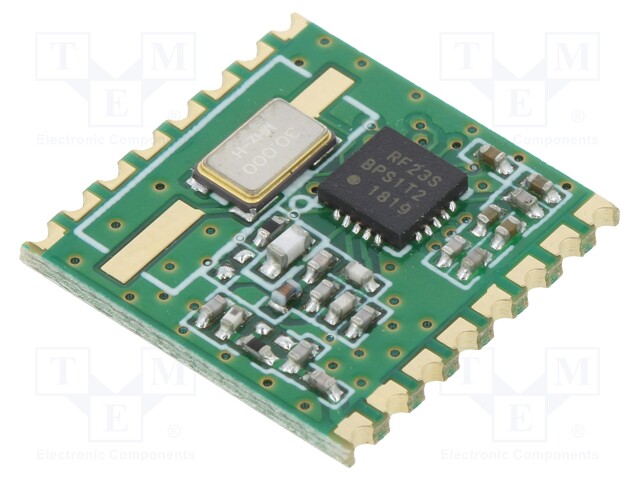 Module: RF; FM transceiver; FSK; 868MHz; SPI; -121dBm; 1.8÷3.6VDC