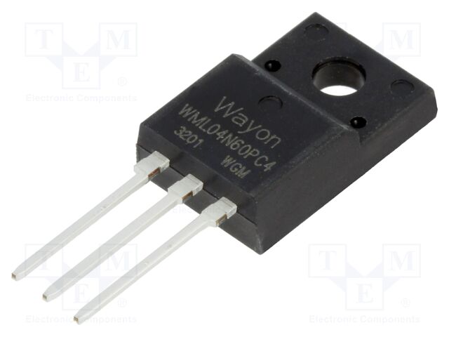 Transistor: N-MOSFET; WMOS™ C4; unipolar; 600V; 1.6A; Idm: 7A; 18W