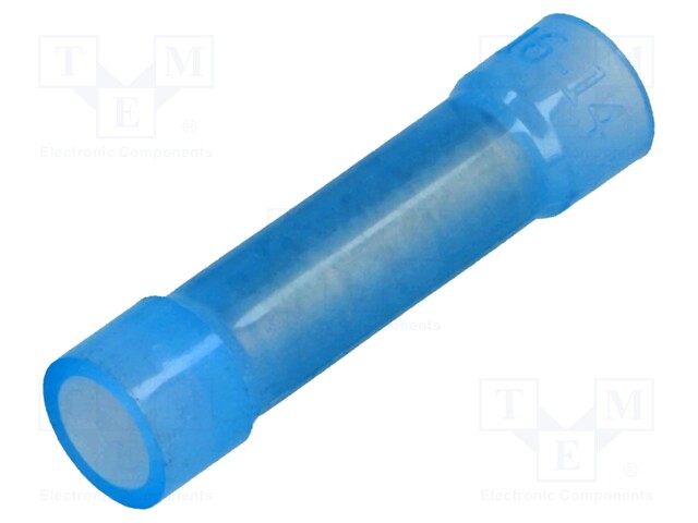 Butt splice; insulated; copper; Insulation: nylon; 1.5÷2.5mm2