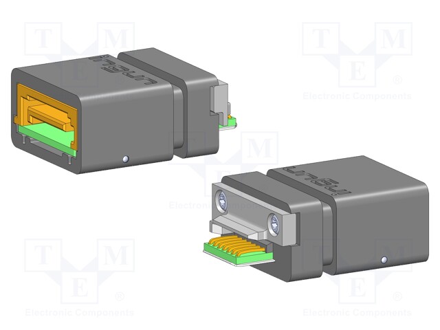 Test plug; PS; L: 28mm; W: 19.4mm; SATA; H: 11.4mm; 100Ω; 1.2Gbps