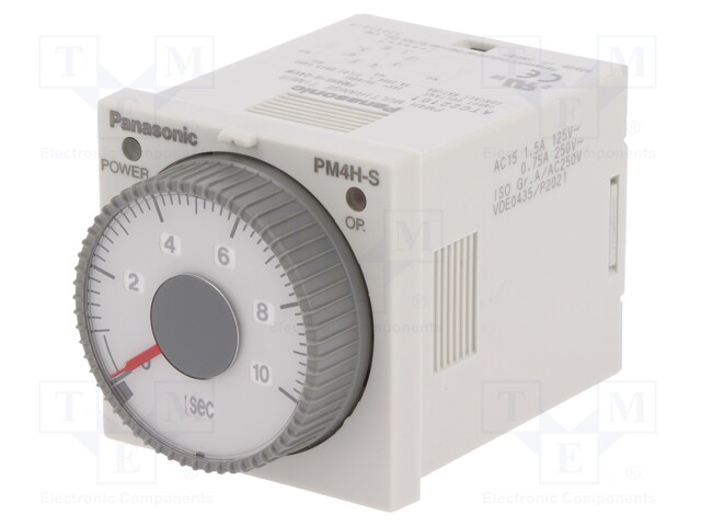 Timer; 0,1s÷500h; DPDT; 250VAC/5A; 24VAC; 24VDC; socket,on panel