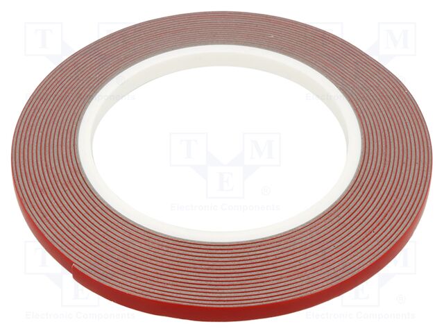 Tape: fixing; W: 6mm; L: 5.5m; Thk: 1.1mm; grey; 150°C,max.320°C
