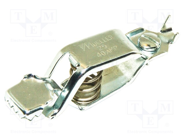 Crocodile clip; 40A; Grip capac: max.19mm; Overall len: 76mm
