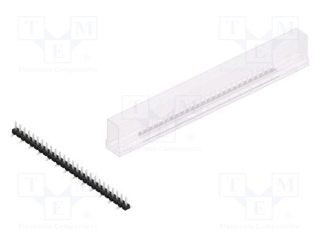 Connector: pin strips; pin header; male; PIN: 26; 2.54mm; SMT; 1x26