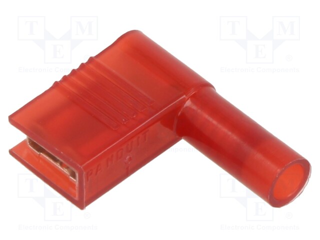 FEMALE DISCONNECT, 6.3MM, 22-18AWG, RED