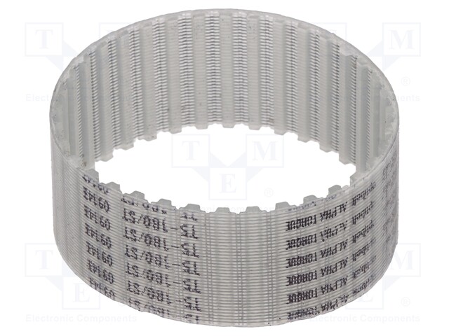 Timing belt; T5; W: 25mm; H: 2.2mm; Lw: 180mm; Tooth height: 1.2mm