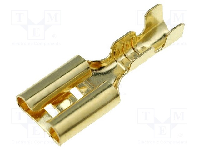 Terminal: flat; 4.7mm; 0.5÷1mm2; gold-plated; female