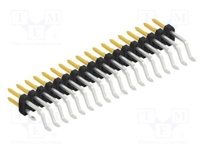 Connector: pin strips; pin header; male; PIN: 36; 2mm; SMT; 2x18