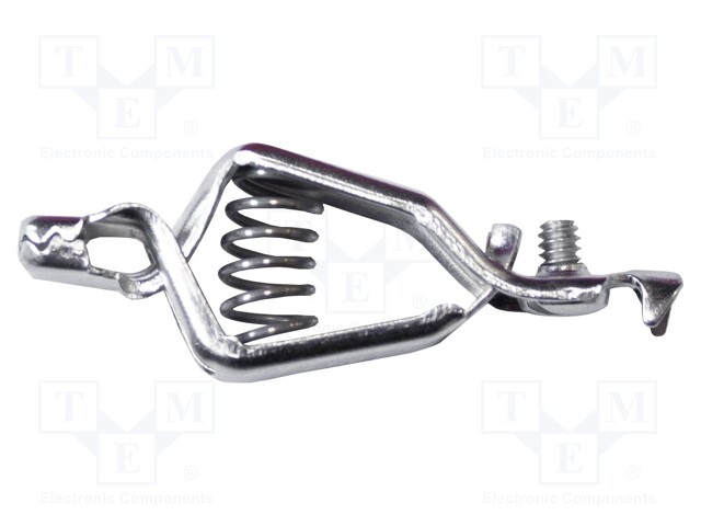 Crocodile clip; 10A; Grip capac: max.12.7mm; Overall len: 51mm