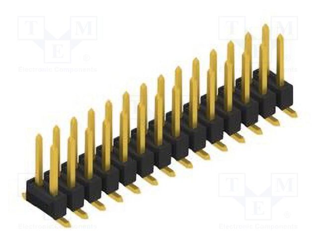 Connector: pin strips; pin header; male; PIN: 28; 2.54mm; SMT; 2x14