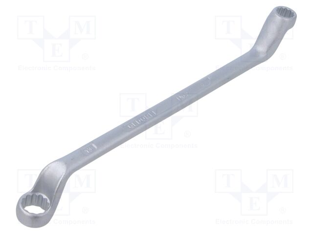 Wrench; box,bent; 10mm,13mm; Overall len: 212mm; tool steel