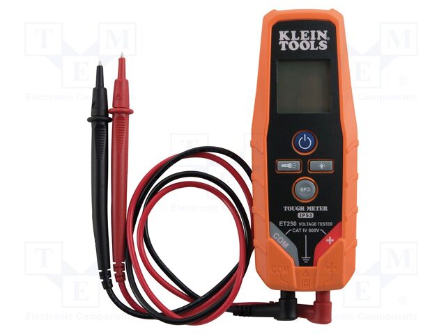 Tester: electrical; LEDs,LCD; IP53; 0Ω÷270kΩ
