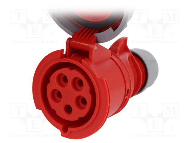 Connector: AC supply 3-phase; socket; female; 32A; 400VAC; IP67