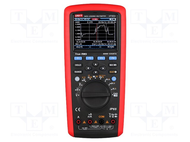 Digital multimeter; VDC: 60m/600m/6/60/600/1000V; True RMS; IP65