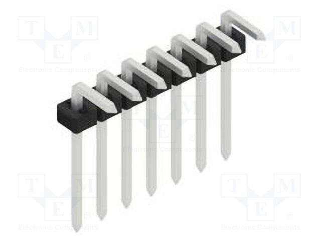 Connector: pin strips; pin header; male; PIN: 7; 2mm; THT; 1x7; 100V